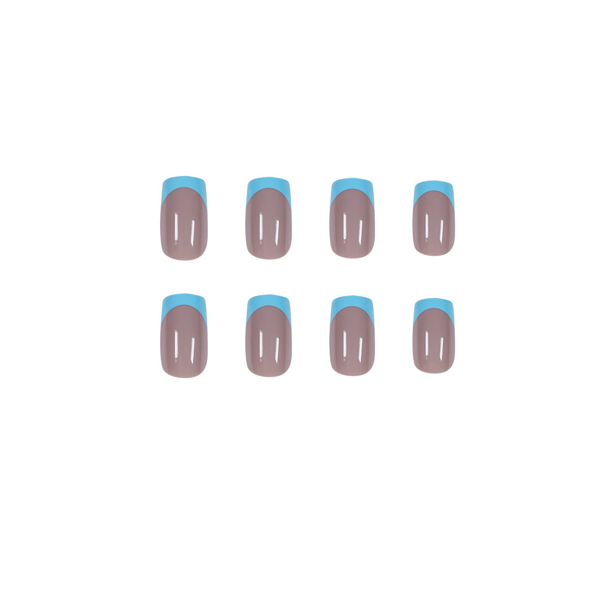 Künstliche Nägel mit kreativem French-Tip Design Brehn