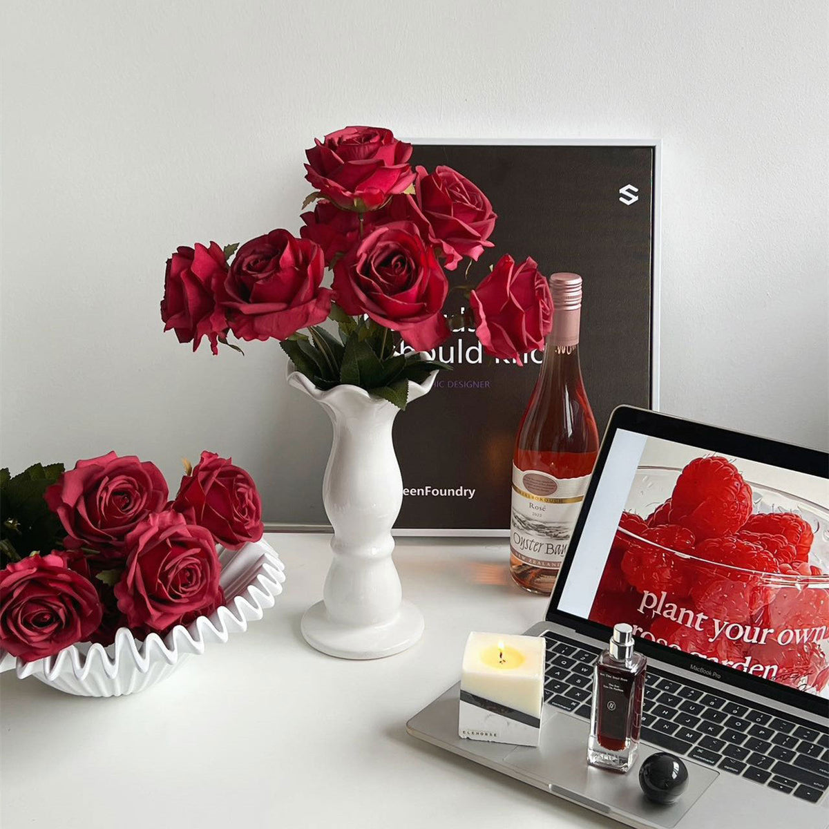 Elegante Glänzende Keramikvase