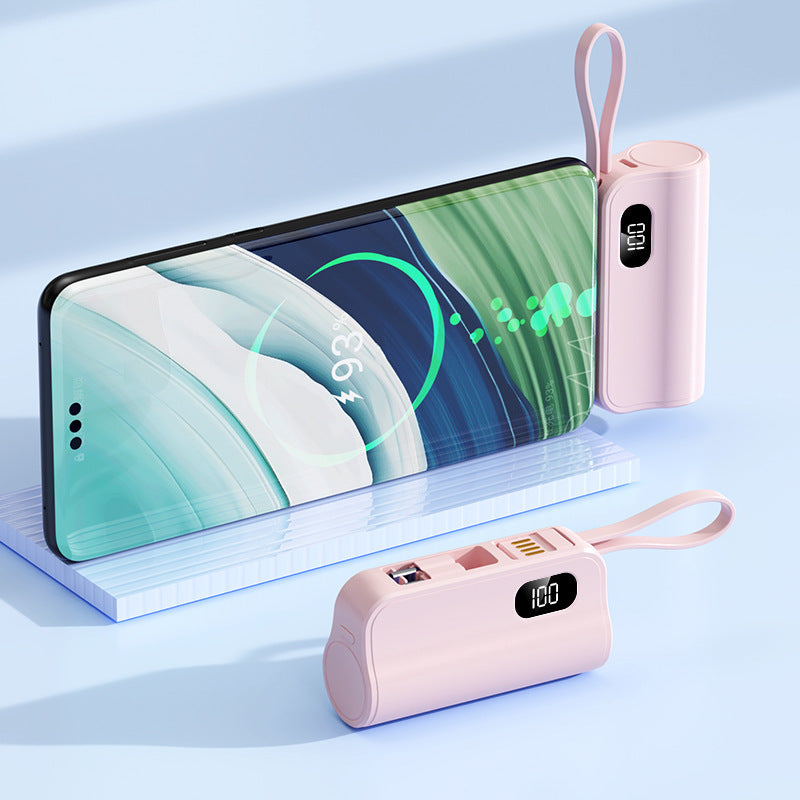 Mini-Powerbank mit schnellem Ladeanschluss und vielseitigen Funktionen Brehn