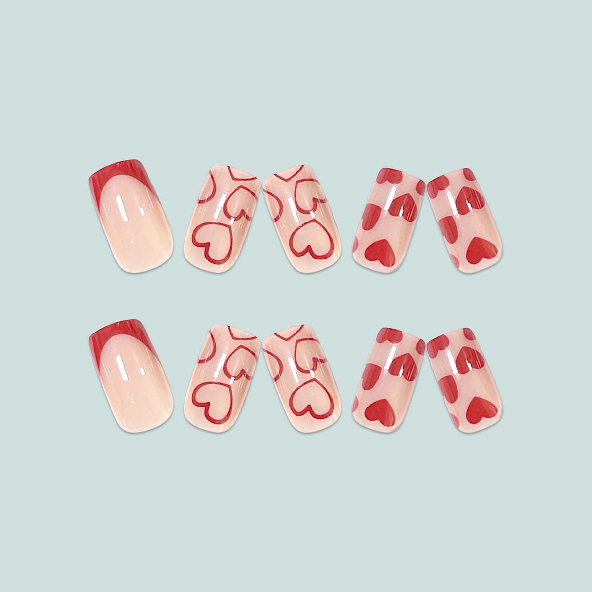 Kunstvolle Nail Art mit Herz-Design Brehn