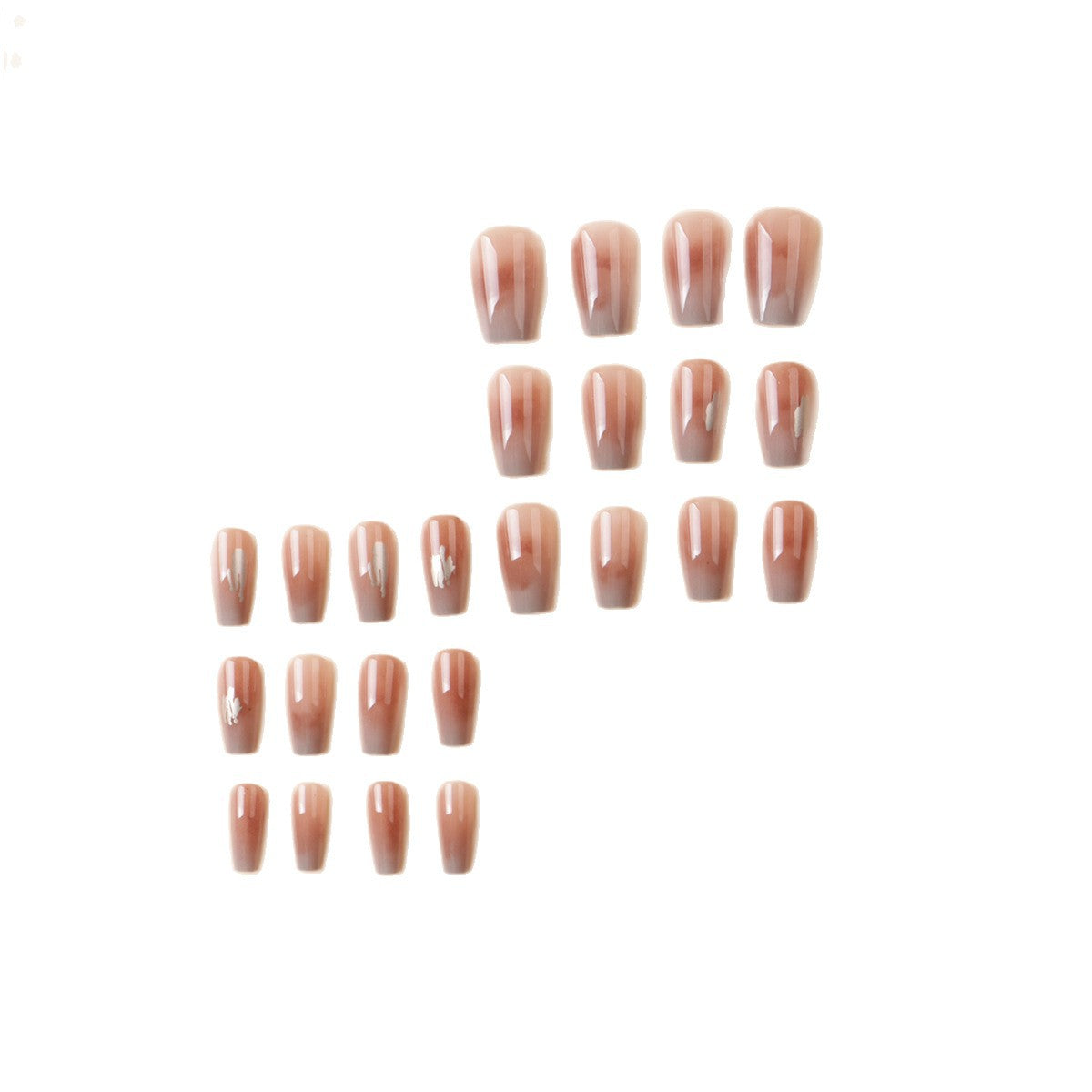 Elegante glanzende Press-On Nagelspitzen Brehn