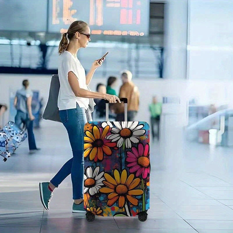 Blumenillustrierter Hartschalen-Reisekoffer Brehn