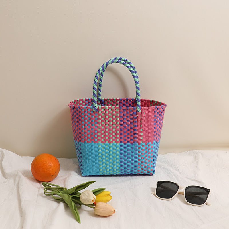 Geflochtene Einkaufs- und Strandtasche Brehn