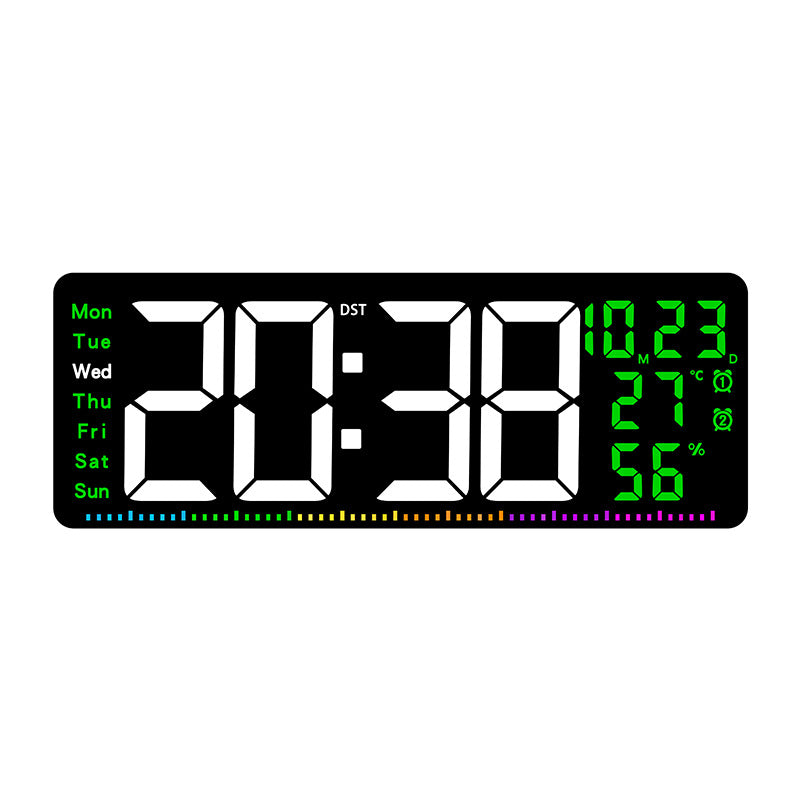 Digitaler Alarmwecker mit großem LED-Display und Wetterdaten Brehn