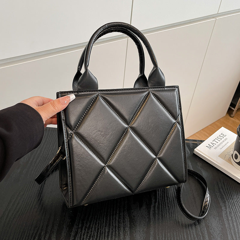 WoQuilted Kunstleder Handtasche Brehn