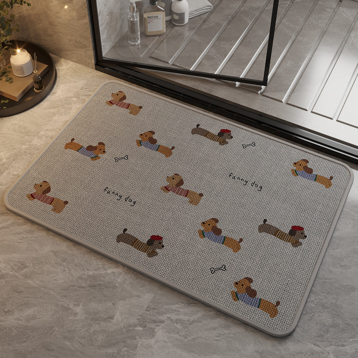 Lustige Hund Innenmatte Brehn