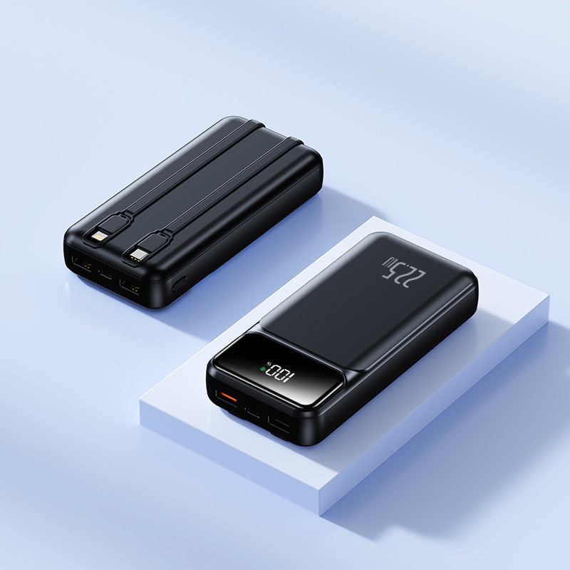 Tragbare Powerbank mit Intelligentem Usb-Ladeanschluss und Digitaler Anzeige Brehn