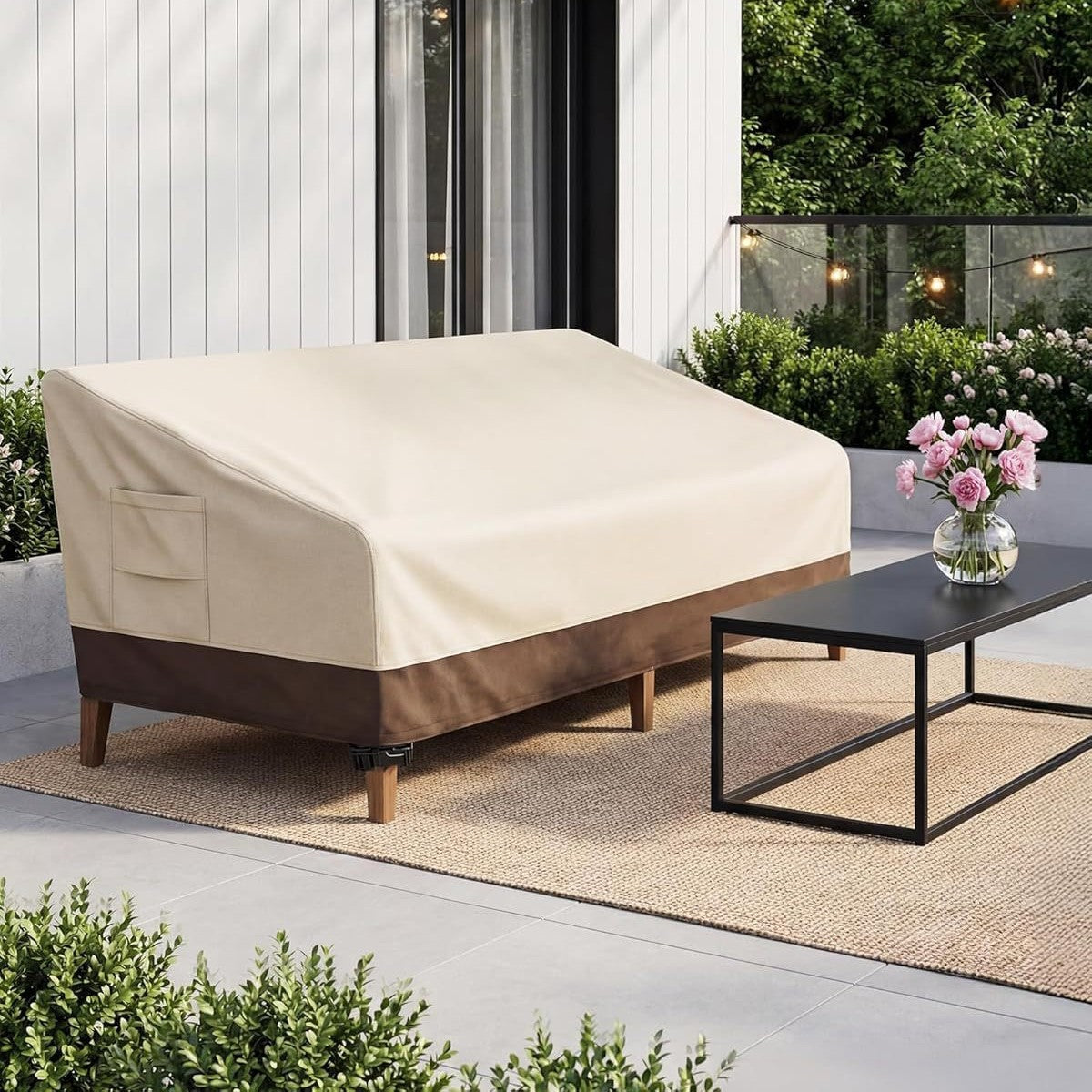 Schutzhülle für Garten-Sofas mit Wasserabweisendem Material Brehn