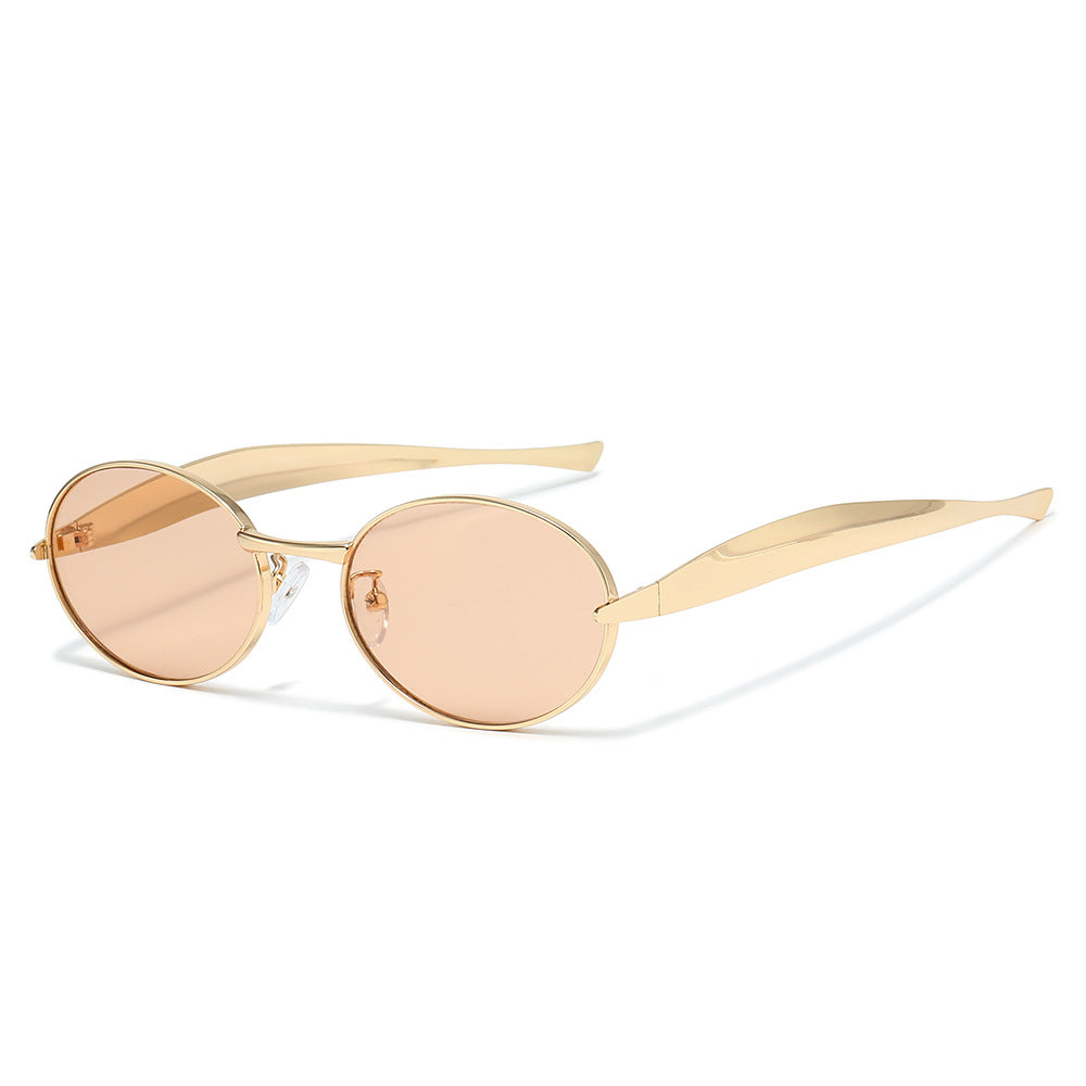 Futuristische ovale Rahmen-Sonnenbrille Brehn
