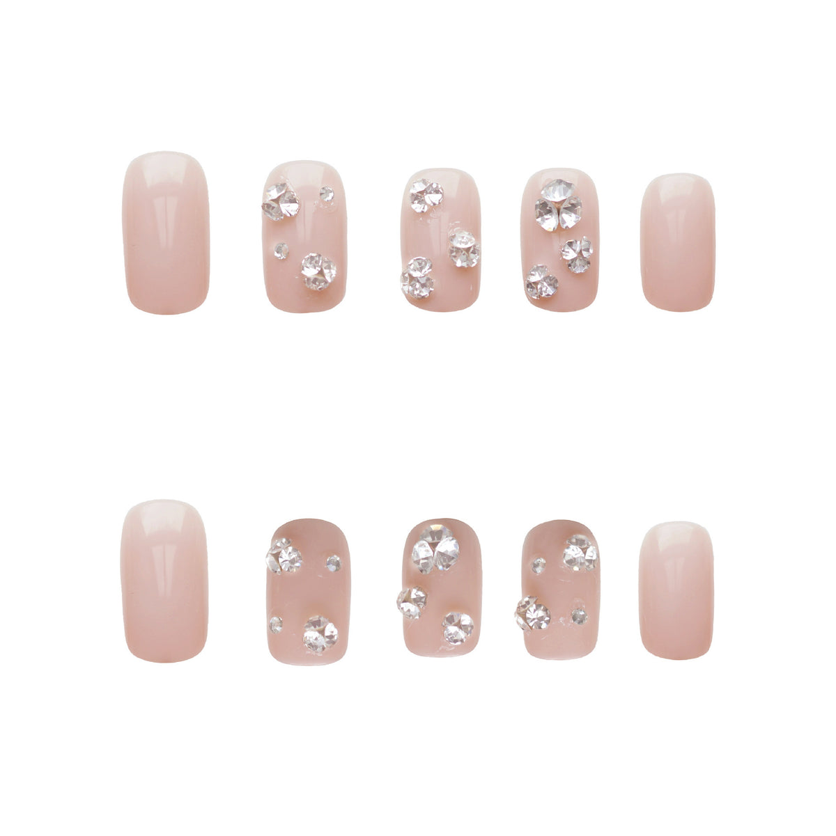 Glamouröse mit Strass verzierte Drucknägel Brehn