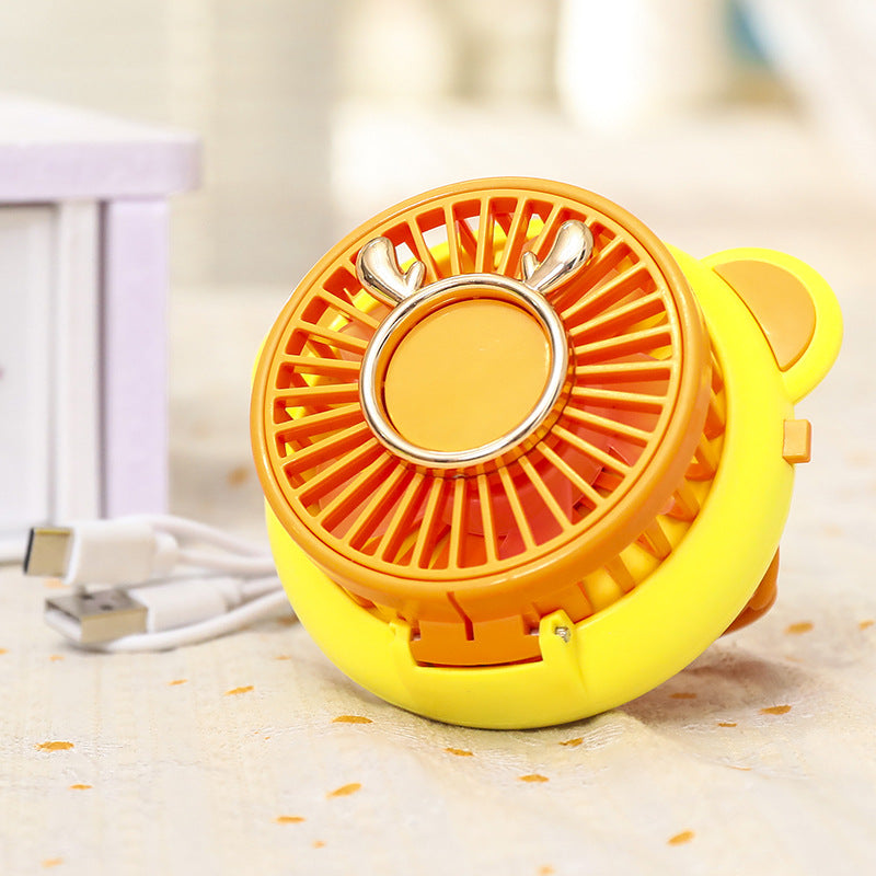 Damen tragbarer Mini-Ventilator mit Spiegel Funktion Brehn