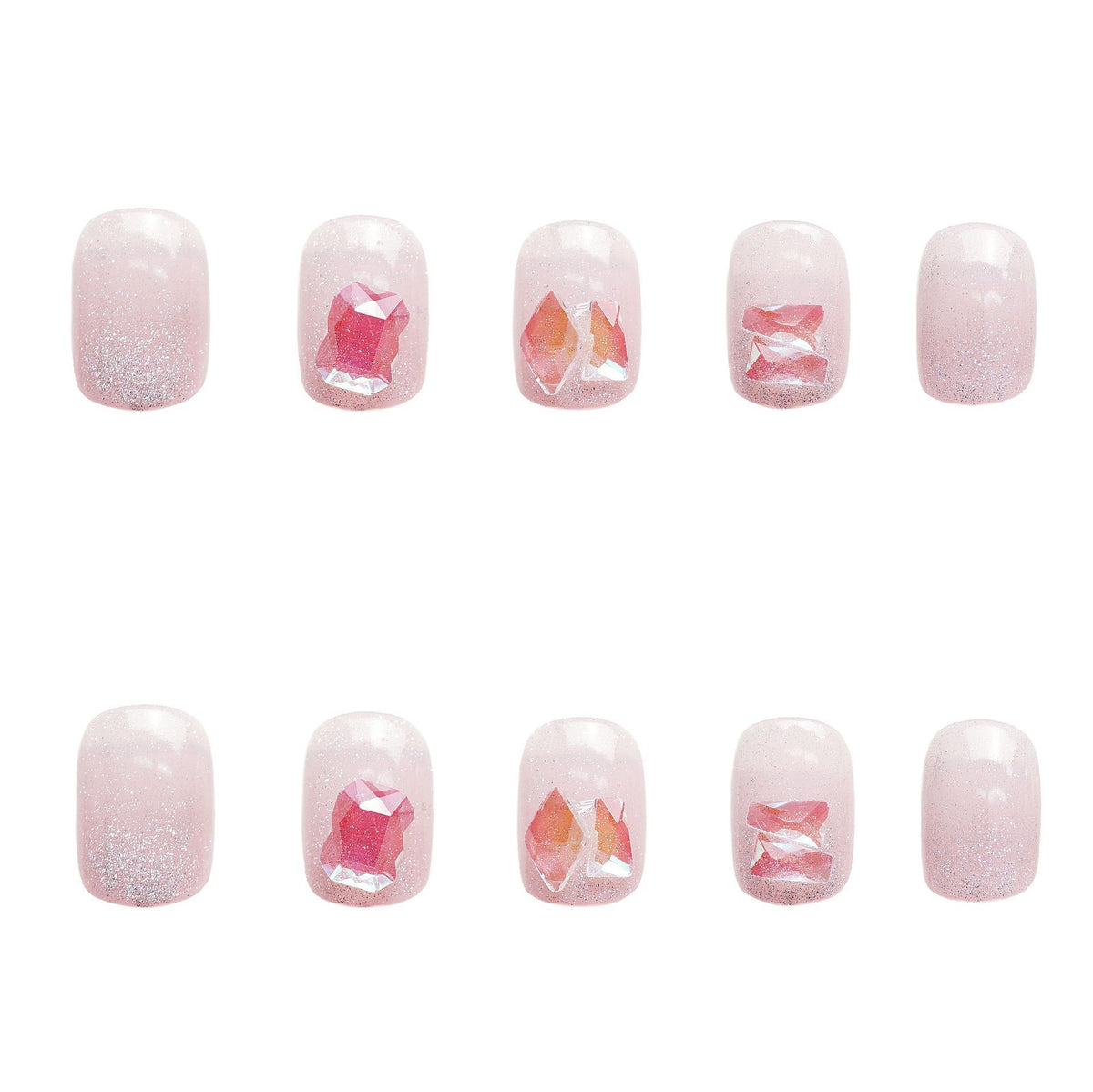 Funkelnd Glitzernd Press-On Nagelset Brehn