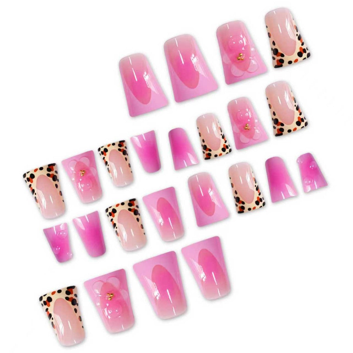 Künstlerische Floral Stiletto Nagel Kunst Extensions Brehn