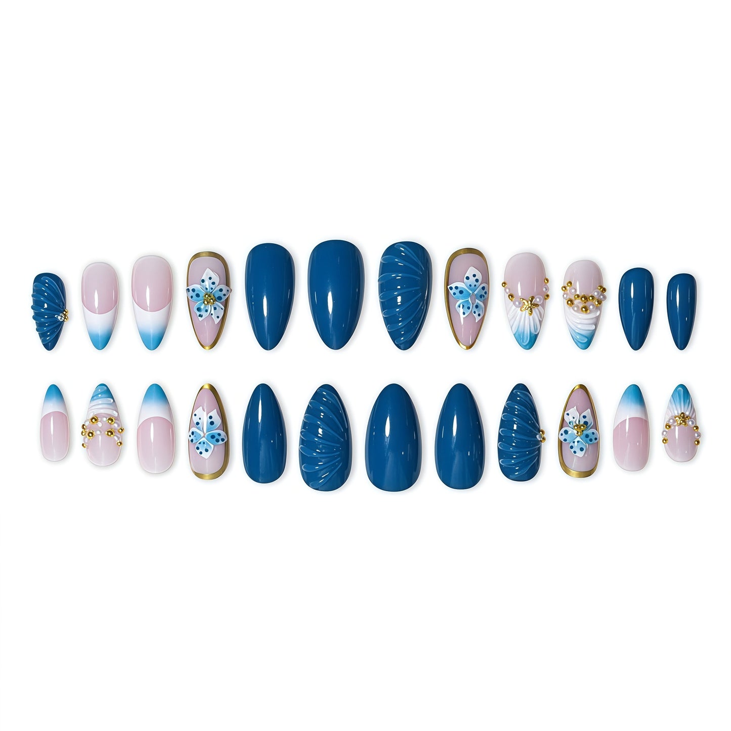 Künstlerische Gel-Nagelerweiterungen Brehn