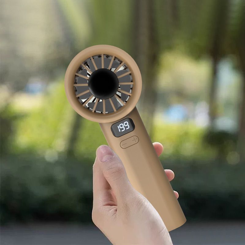 Damen tragbarer USB Mini-Lüfter mit LCD-Anzeige Brehn