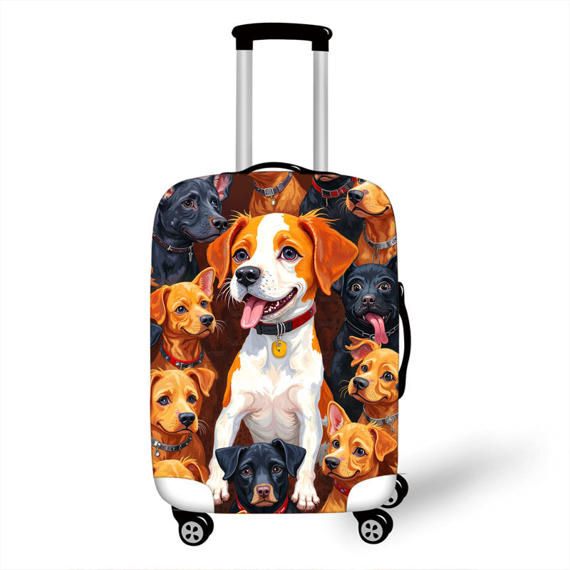 Unisex Hartschalenreisekoffer mit buntem Katzenmotiv Brehn