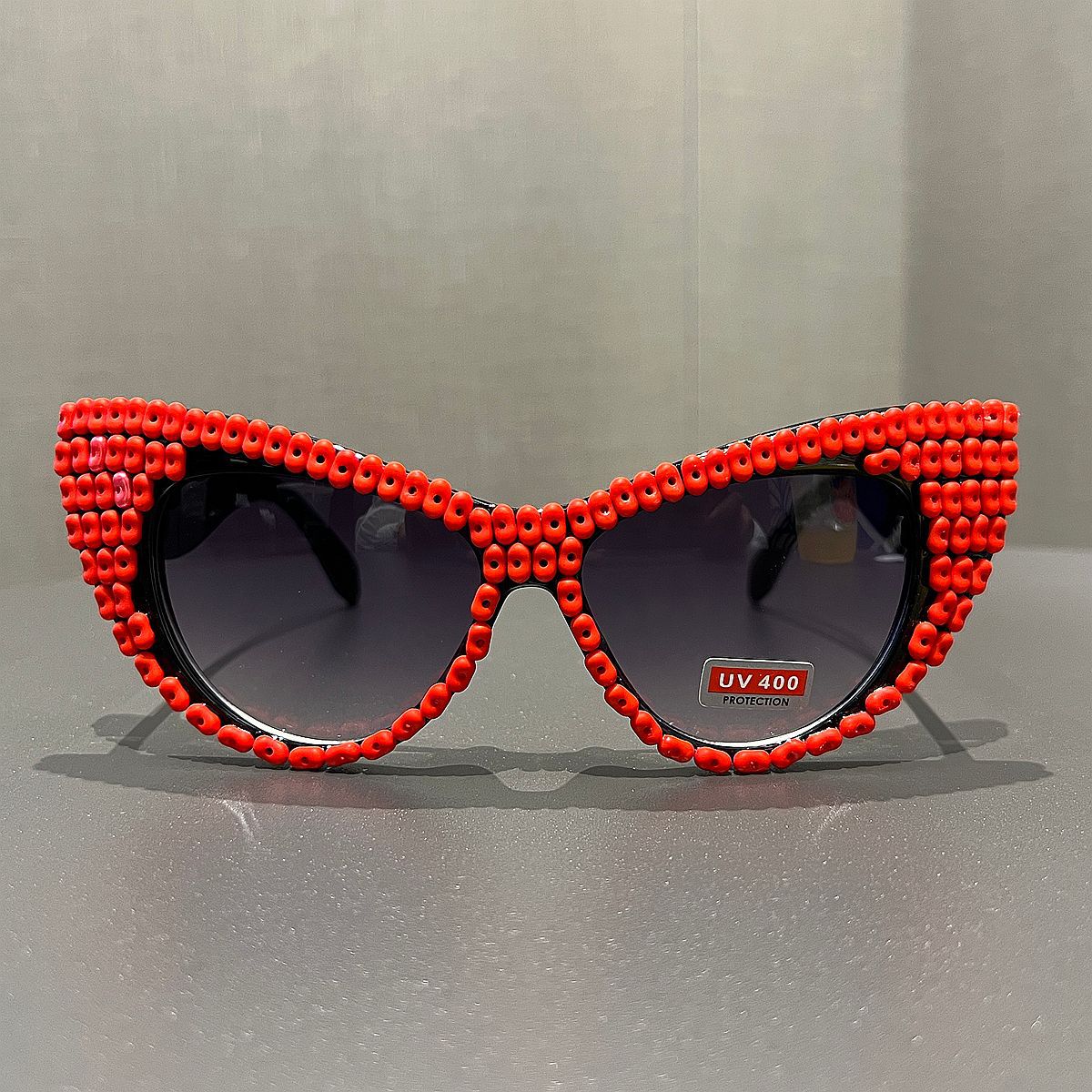 Damen Cat-Eye Sonnenbrille mit farblich akzentuiertem Rahmen Brehn