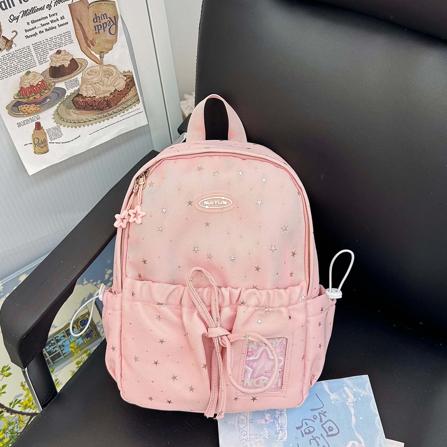 Spaß Casual Stern-Print Schulrucksack