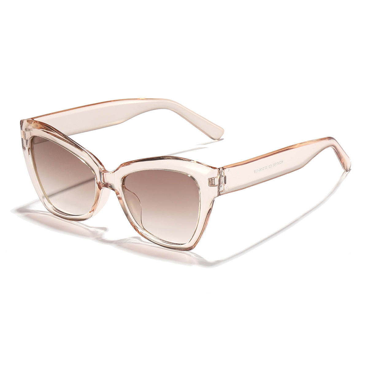 Damen Cat-Eye Sonnenbrille mit stilvollem transparentem Rahmen Brehn