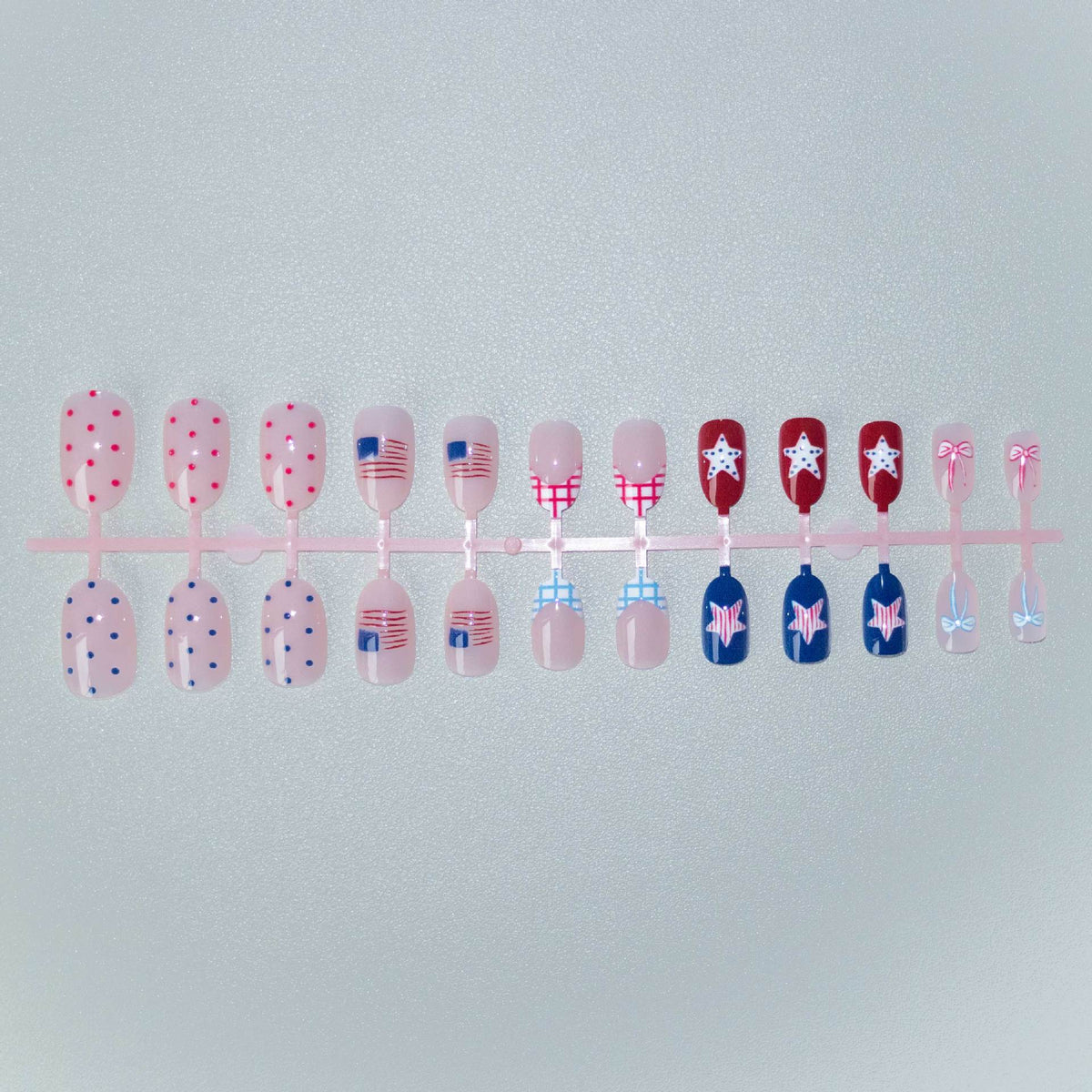 Patriotisches Themen-Acryl-Nail-Art