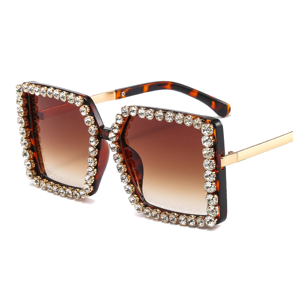 Damen glamouröse Sonnenbrille mit quadratischem Rahmen Brehn