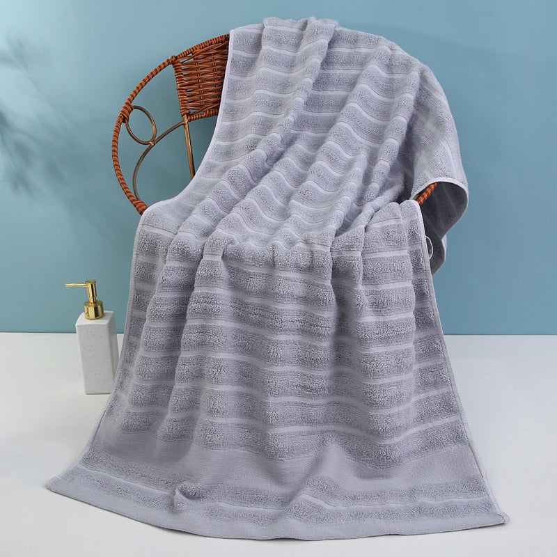 Luxus Frottee-Badetuch Mit Elegantem Streifenmuster Brehn