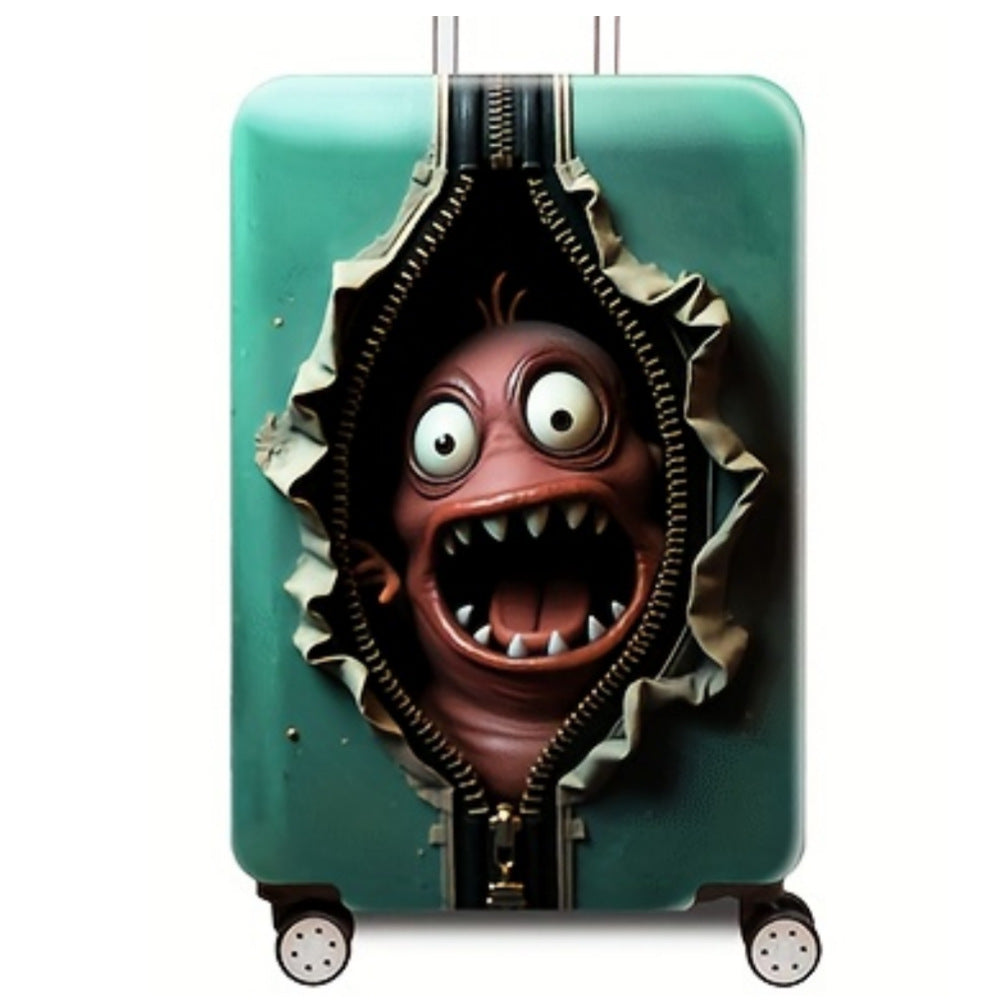 Damen Hartschalenreisekoffer mit kreativem Monsterdesign Brehn
