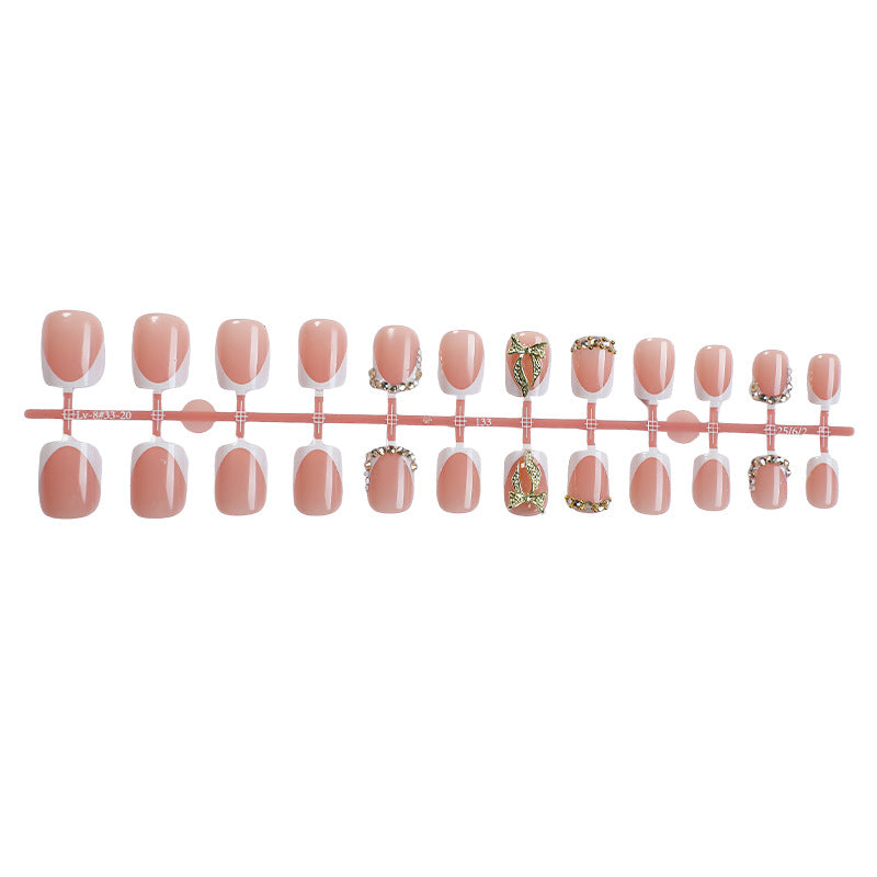 Premium floral verziertes Press-On-Nagelset Brehn