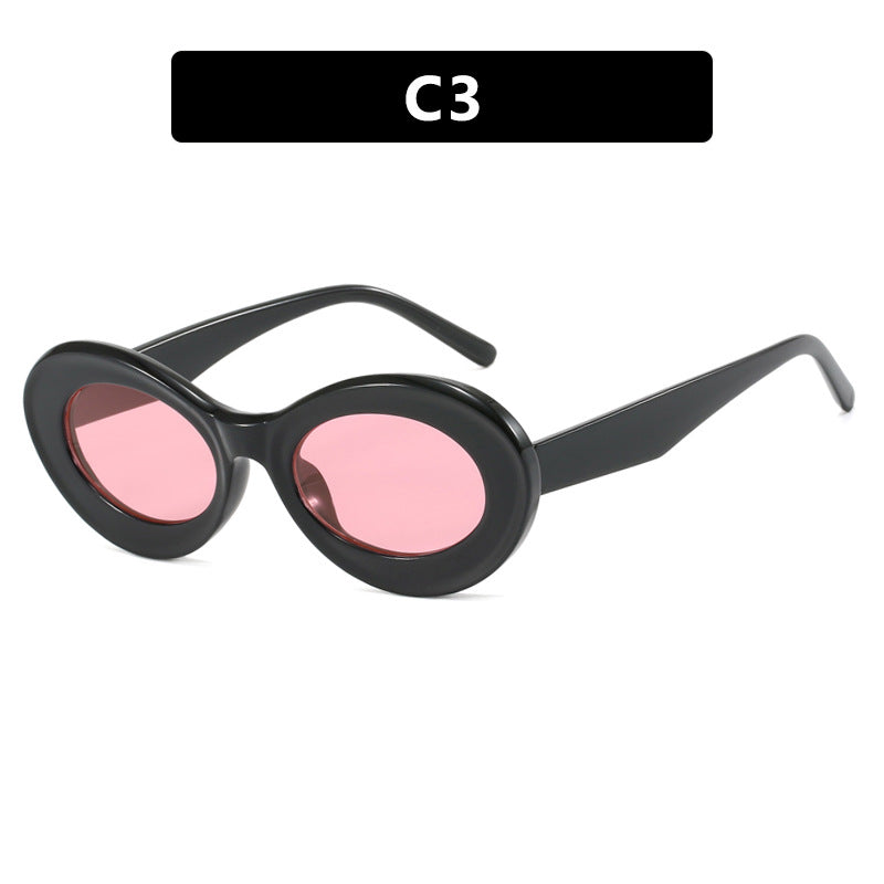 Damen ovale Sonnenbrille mit modernen Gläsern Brehn