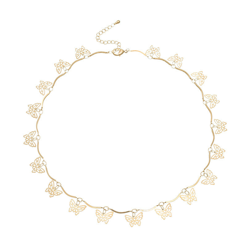 Schmetterlingsdesign Choker-Halskette Brehn