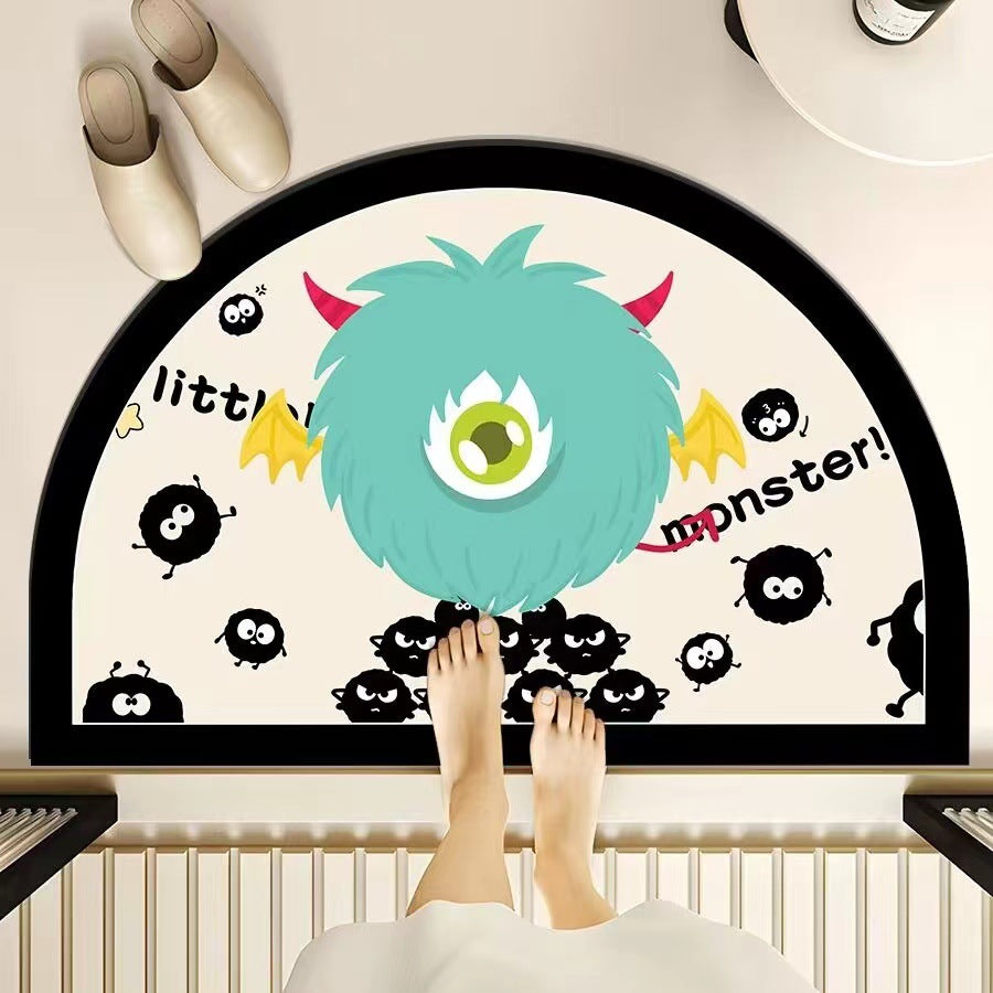 Verspielte Monster-Themen-Badmatte Brehn