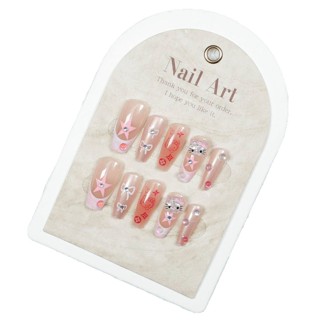 Kreative Charakter-Themen Press-On Nagelkunst Brehn