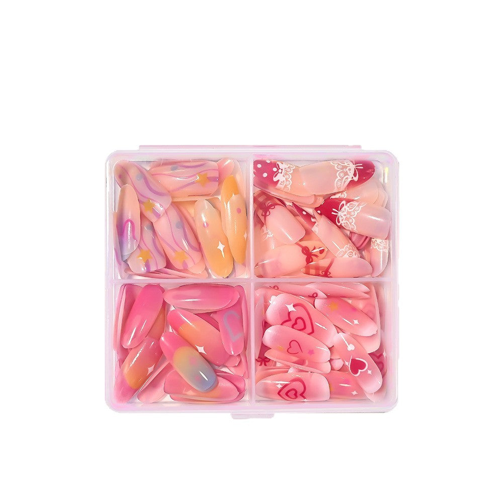 Herz-Themen Press-On Nagelkunst Set