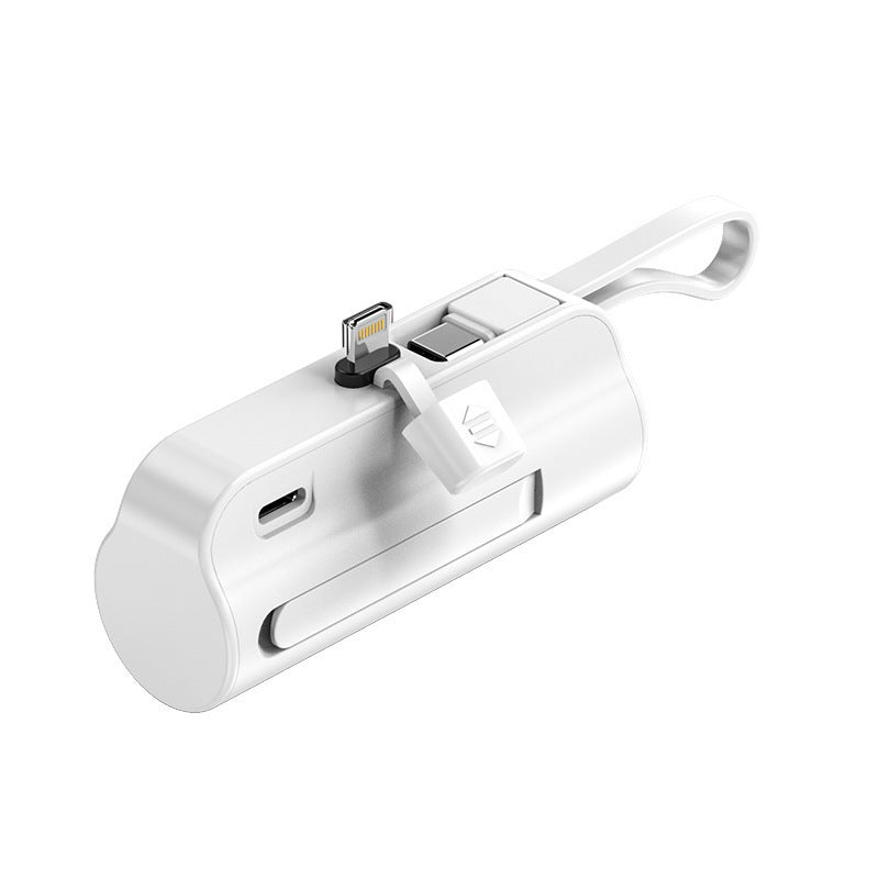Tragbares Ladegerät mit integriertem Ladekabel und ergonomischem Design Brehn