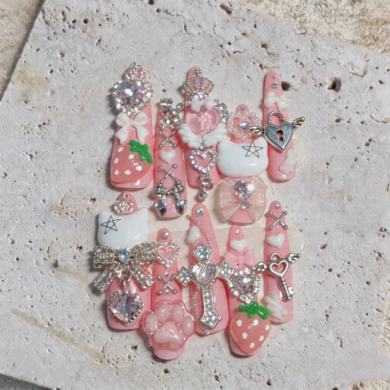 Dekorative 3D Nagelkunst Tipps Set