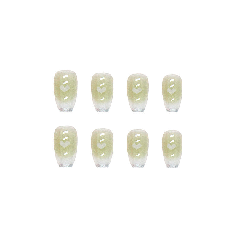 Künstlerische Ombre Press-On Nageltips Brehn