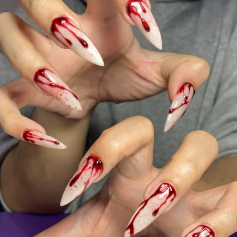 Halloween-Themen Press-On Nagelset Brehn