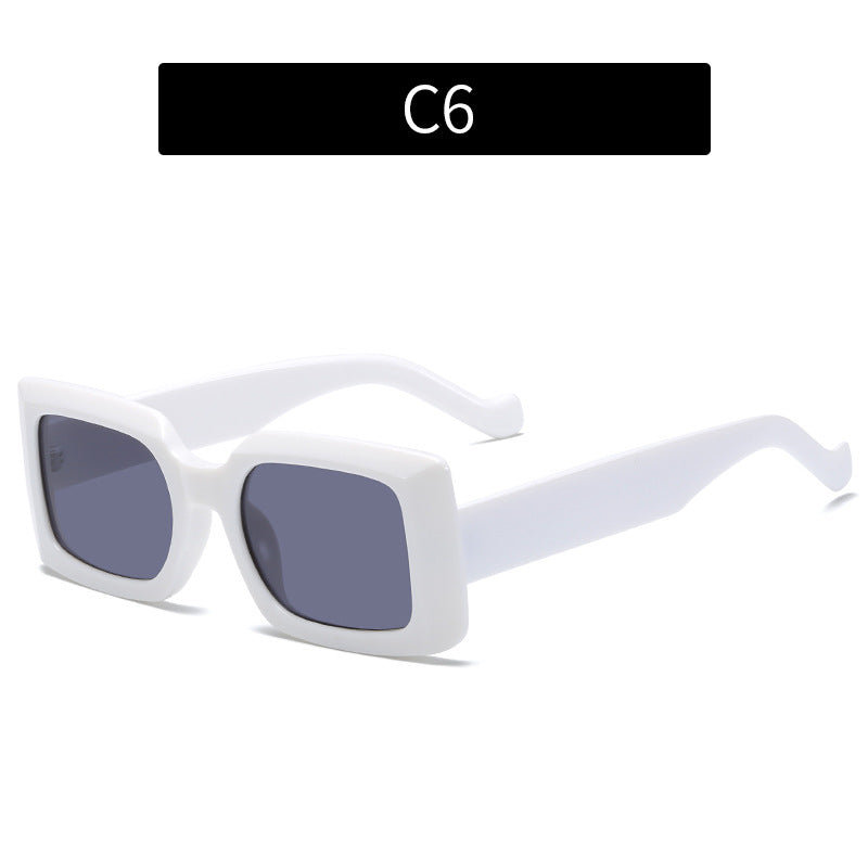 Moderne Chunky Geometrische Sonnenbrille