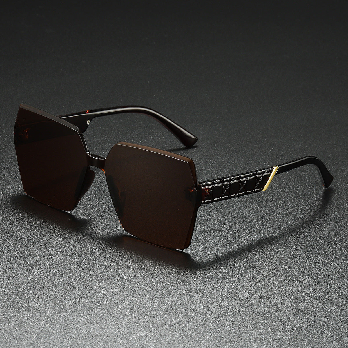 Luxuriöse Übergroße Sechseckige Sonnenbrille Brehn