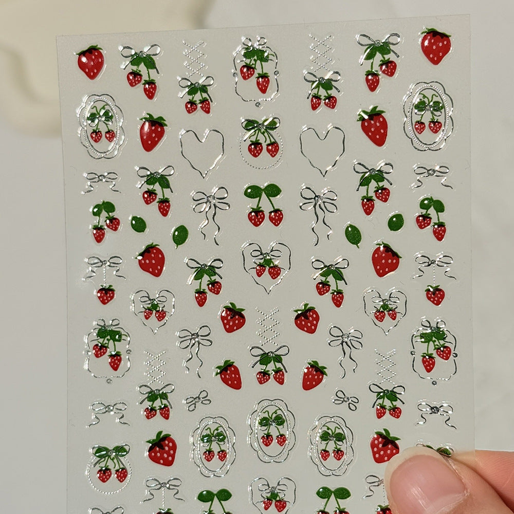 Floral Art Design Nagelaufkleber