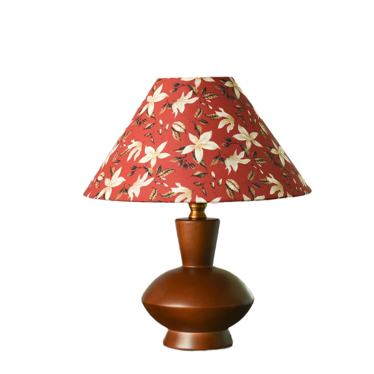 Blumenmuster Tischlampe