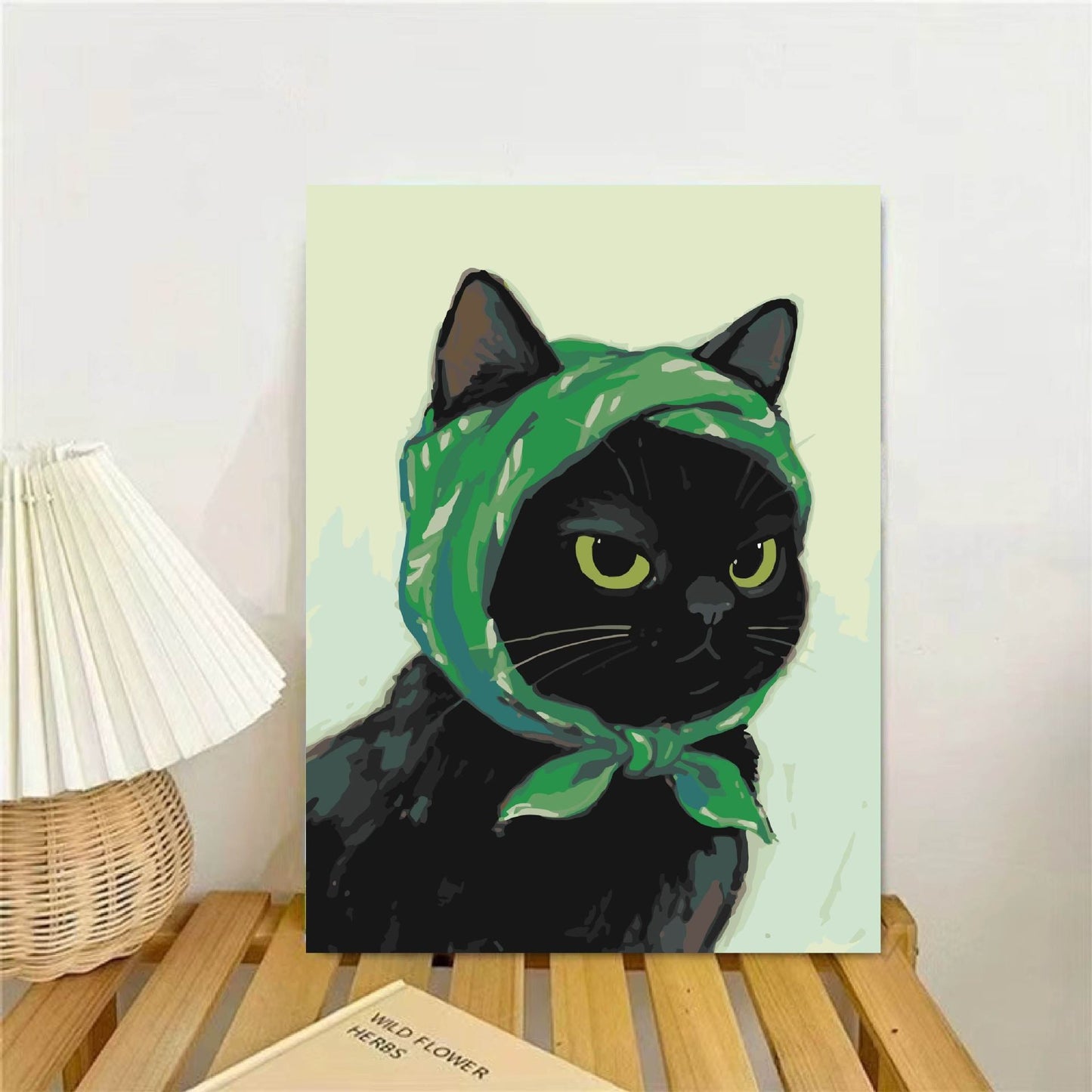 Kat-Themen illustrierter Wandkunst Druck Brehn