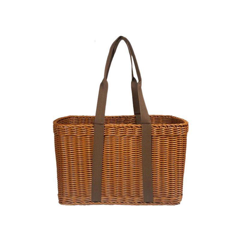 Woven Tote Bag mit verstärkten Tragegriffen Brehn