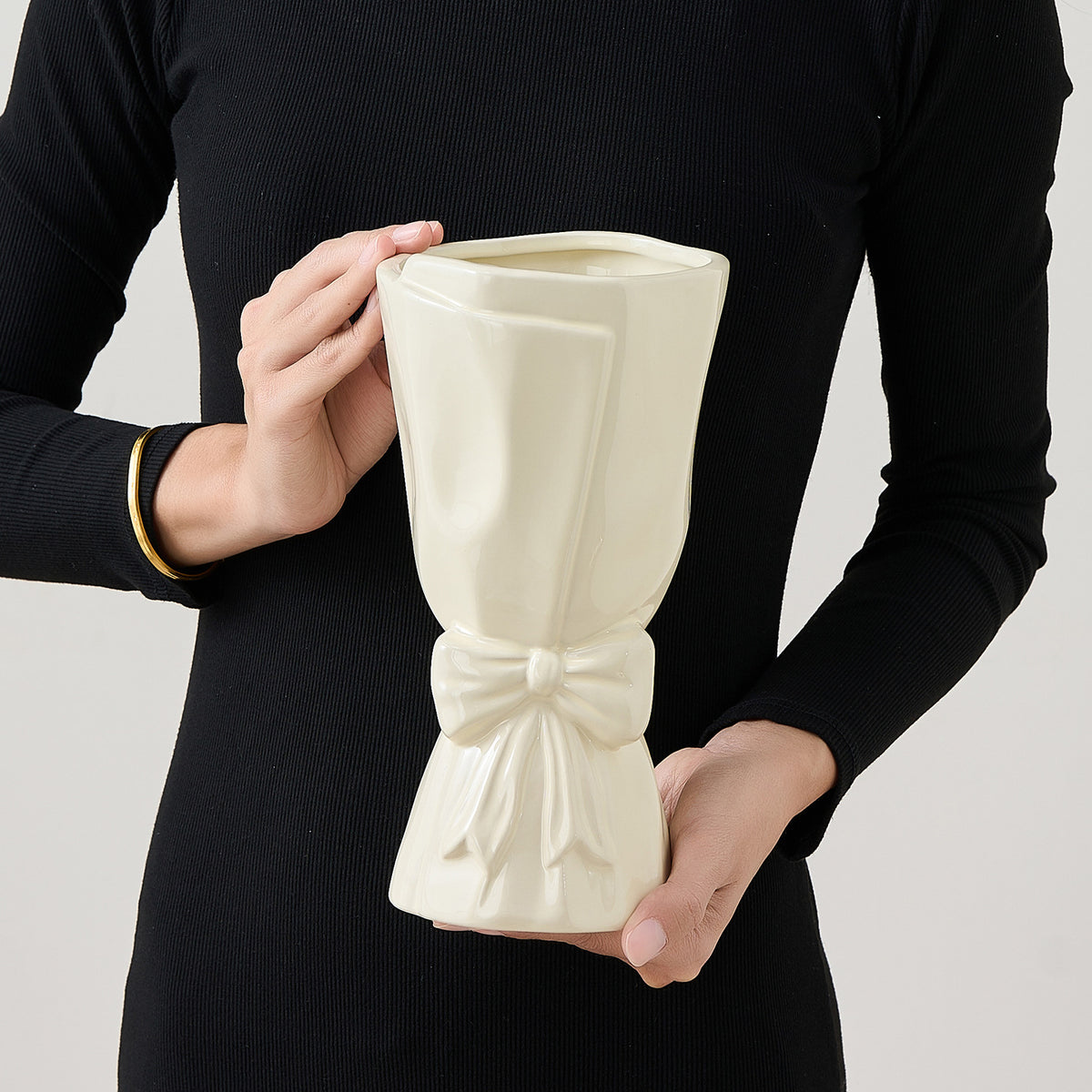 Elegante Keramikblumenvase Brehn