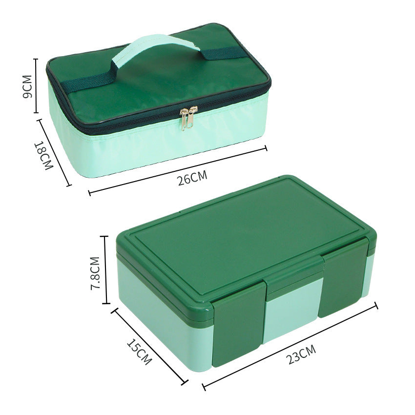 Isolierter Multi-Compartment Lebensmittellagerbehälter