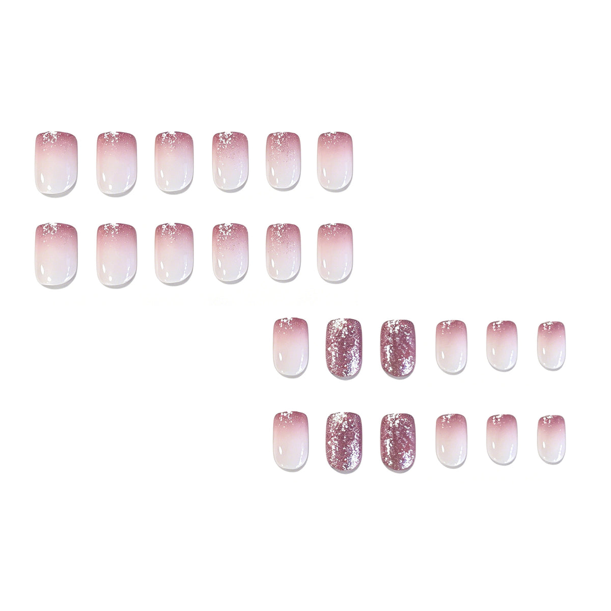 Glitzernde Ombre Nagelkunst Verbesserungen Brehn