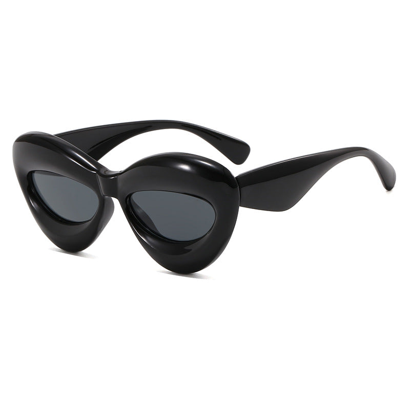 Damen Cat-Eye Sonnenbrille mit innovativem Kunststoffrahmen Brehn