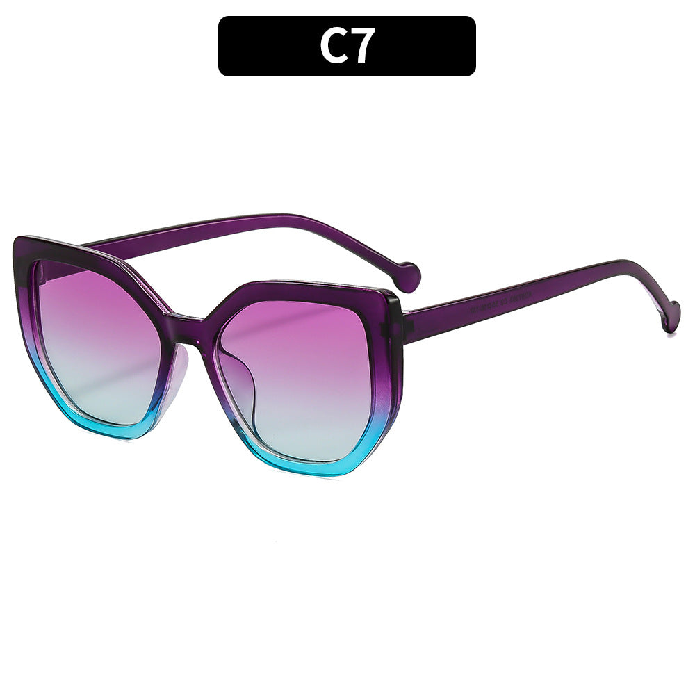 Übergroße geometrische Sonnenbrille Alltagsstil