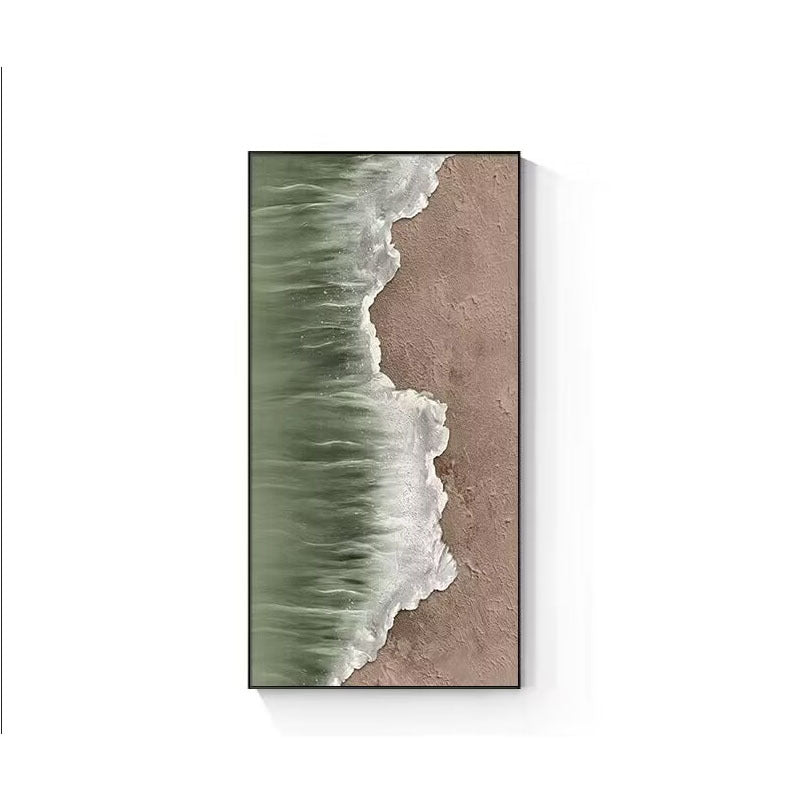 Küstenruhe Texturiertes Leinwandkunstwerk