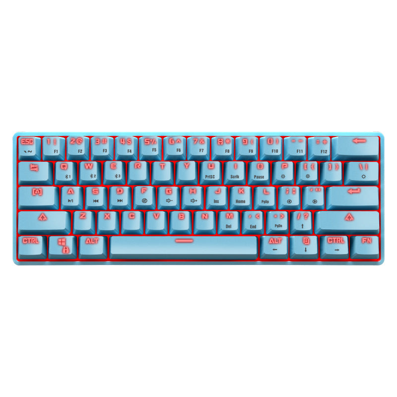 Kompakte mechanische Gaming-Tastatur mit hintergrundbeleuchteten Tasten Brehn